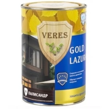 Декоративная пропитка для дерева Veres Gold Lazura №17, глянцевая, 10 л, золотой бор