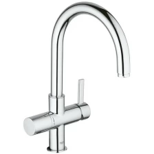 Смеситель для кухни GROHE Blue с высоким изливом для водопроводной и фильтрованной воды, хром (33251000)