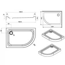 Душевой поддон Am.Pm Like 120х80 W83T-302L120W