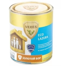 Декоративная пропитка для дерева Veres Eco Lazura №17, матовая, 6 л, золотой бор