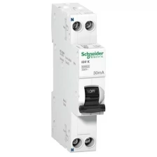 Дифференциальный автомат SCHNEIDER ELECTRIC ACTI9 1P+N 16А (C) 6 кА, 30 мА (A), A9D49616