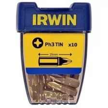 Биты IRWIN 10504335, 1/4" Ph-3 TIN 25мм 10 шт.