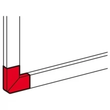 Угол плоский Legrand 010786 - DLP - 90°, для односекционных кабель-каналов 105x50 мм, белый