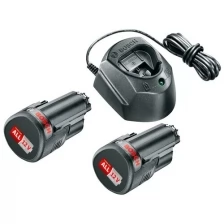 Комплект BOSCH DIY Bosch Starter set 12 V (1.600.A01.L3E), аккум. Bosch PBA 12 V 1.5Ah - 2 шт. + з/устройство Bosch GAL 1210 CV