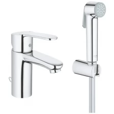 Смеситель для раковины с гигиеническим душем с цепочкой Grohe Eurostyle Cosmopolitan 23953003