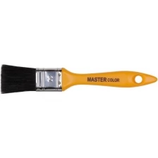 Кисть флейцевая Master Color 30-0161 толщ. 12 мм, 70% ПБT/30% чёрн.натур. щетина, нерж. обжим, пла ст. ручка, ширина 30 мм