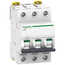 iC60N 3P 16А Автоматический выключатель 3-полюсный, 16А, 6кА (хар-ка B) Schneider Electric, A9F73316