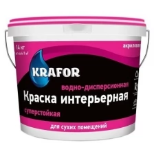 Краска В/Д интер. Суперстойкая 40 КГ (1) "KRAFOR" (розов.)