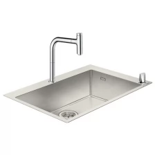 Кухонная мойка с встроенным смесителем Hansgrohe C71-F660-08 76x50 43202800