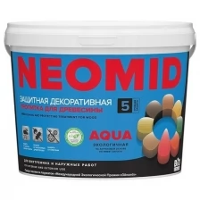 Neomid BIO COLOR aqua Декоративная пропитка для дерева (светлый дуб, 9 л)