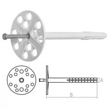 Дюбель для теплоизоляции 10х220 мм с металлич. гвоздем (50 шт в коробе) STARFIX (SMW1-61288-50)