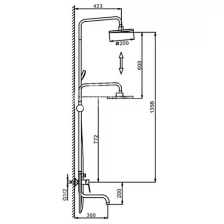 Душевая система Frap F2427