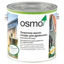 Масло-лазурь для дерева защитное Osmo Holzschuts Ol-Lasur 706 дуб шелковисто-матовое 2,5 л