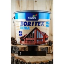 Boritex Ultra декоративное лазурное покрытие (№5 эбеновое дерево, 10 л)