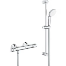 Термостат для душа GROHE QuickFix Precision Flow с душевым гарнитуром, хром (34841000)