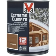 Антисептик акриловый V33 EXTREME CLIMATE 117431, для дерева, матовый, бронза, 0,9л