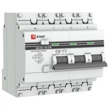 Дифференциальный автомат АД-32 (селективный) 3P+N 32А/100мА EKF PROxima DA32-32-100S-4P-pro