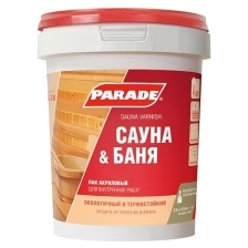 Лак для саун акриловый PARADE L30 Сауна & Баня полуматовый 2,5л