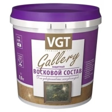 Состав восковой для декоративных штукатурок VGT Gallery прозрачный (2,4кг)