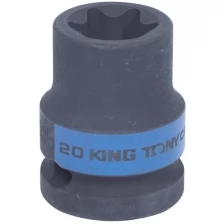 Головка торцевая ударная TORX Е-стандарт 1/2", E20, L = 38 мм KING TONY 457520M