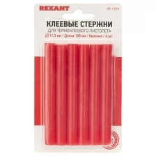 Клеевые стержни REXANT, Ø11 мм, 100 мм, прозрачные, 6 шт., блистер Новинка!