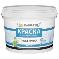 Краска фактурная Лакра Белый 9кг