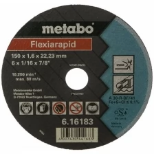 Отрезной круг Metabo FLEXIARAPID 150X1,6X22,23, INOX, TF 41 (616183000)