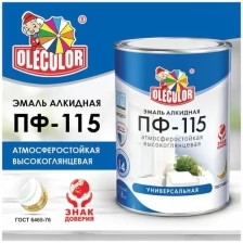 Эмаль алкидная ПФ-115 OLECOLOR (Артикул: 4300002449; Цвет: Красный; Фасовка = 5 кг)