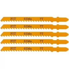 Полотна для э/лобзика по дереву, европ.хвостовик, усиленная сталь 65 Мп, 5 шт., 6 ТPI
