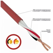 Кабель для пожарной сигнализации кпсввнг(А)-LS 1x2x1,50 мм², бухта 200 м REXANT