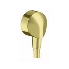 Шланговое подсоединение Hansgrohe FixFit E без клапана обратного тока, polished gold-optic 27454990