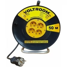 Удлинитель на пластиковой катушке Voltroom ПВС 2*0,75-50 10А, 220В