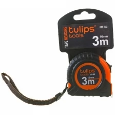 Рулетка Tulips tools с фиксатором, 3 м/16 мм II10-003