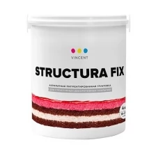 Грунтовка под структурные покрытия Vincent Structura Fix белая (4кг)